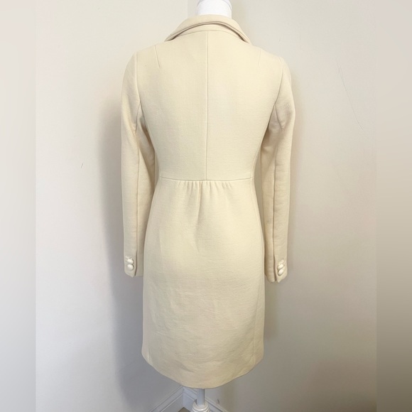 Classy J Crew single breasted wool lined topcoat - Picture 4 of 14